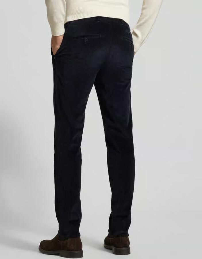 BRAX Slim fit corduroy broek met achterzakken model 'Fabio' - Foto 2
