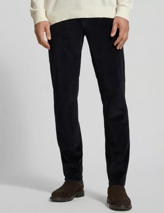 BRAX Slim fit corduroy broek met achterzakken model 'Fabio' - Foto 3