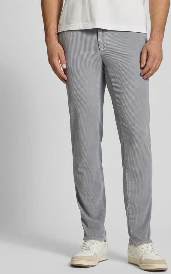 BRAX Slim fit corduroy broek met achterzakken model 'Fabio' - Foto 2