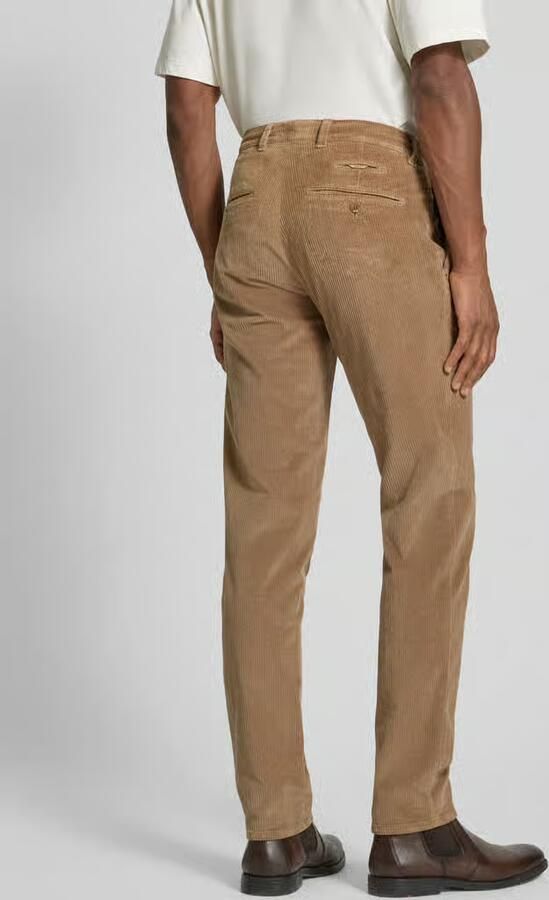 BRAX Slim fit corduroy broek met achterzakken model 'Fabio'