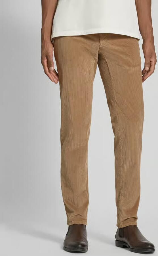 BRAX Slim fit corduroy broek met achterzakken model 'Fabio' - Foto 2