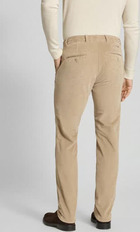 BRAX Slim fit corduroy broek met achterzakken model 'Fabio'