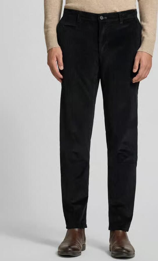 BRAX Slim fit corduroy broek met achterzakken model 'Fabio' - Foto 2