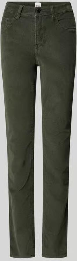 BRAX Slim fit corduroy broek van katoenmix model 'Mary'