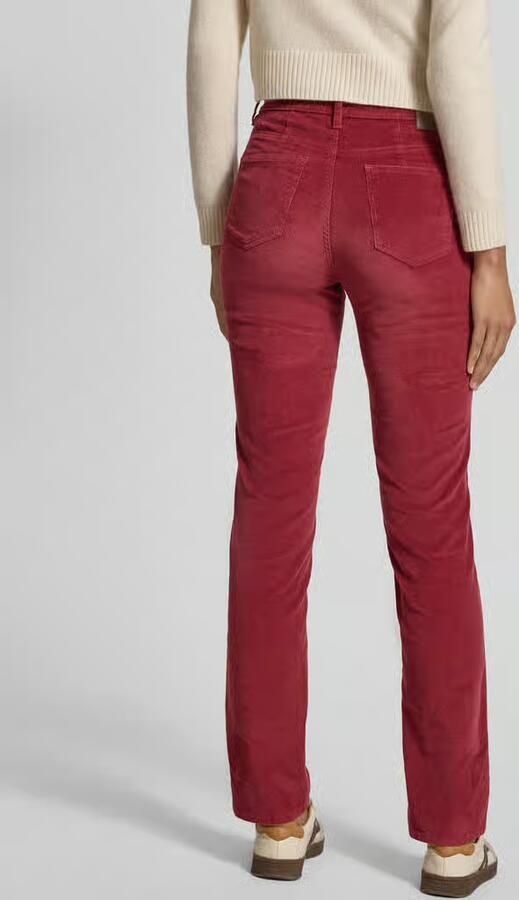 BRAX Slim fit corduroy broek van katoenmix model 'Mary'