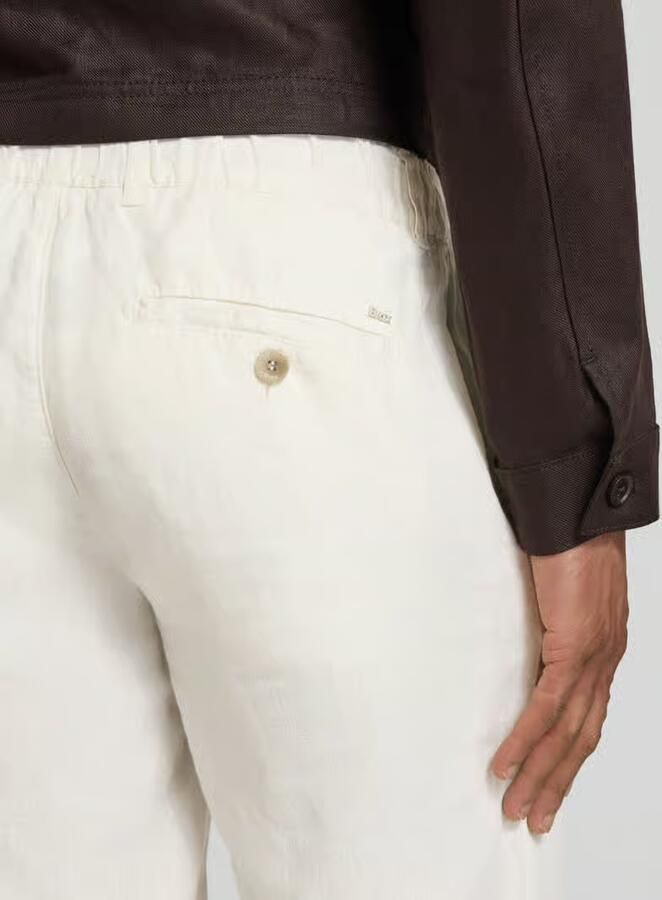 BRAX slim fit linnen broek van puur linnen model 'Fabio' - Foto 2