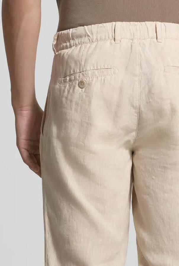 BRAX slim fit linnen broek van puur linnen model 'Fabio'
