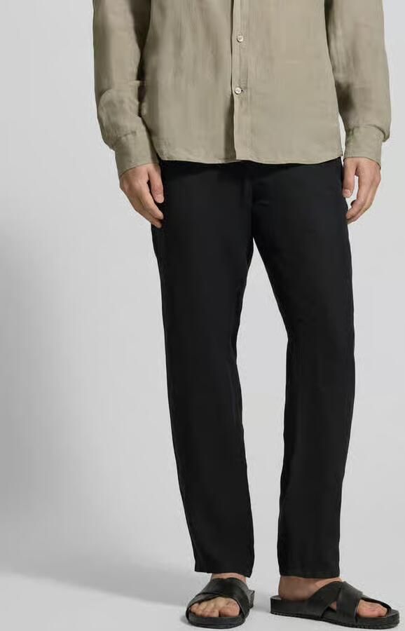 BRAX slim fit linnen broek van puur linnen model 'Fabio' - Foto 3