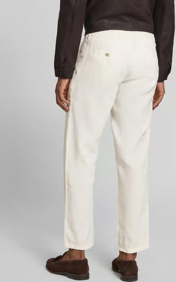 BRAX slim fit linnen broek van puur linnen model 'Fabio' - Foto 3