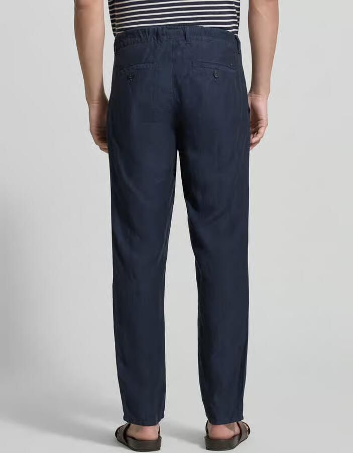 BRAX slim fit linnen broek van puur linnen model 'Fabio' - Foto 2