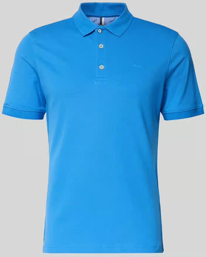 BRAX Slim fit poloshirt van katoenmix model 'Pete'