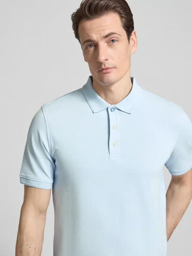 BRAX Regular fit poloshirt met labelprint model 'Pete' - Foto 2