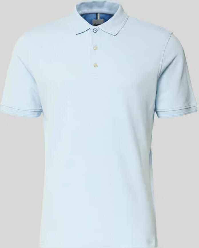 BRAX Regular fit poloshirt met labelprint model 'Pete'