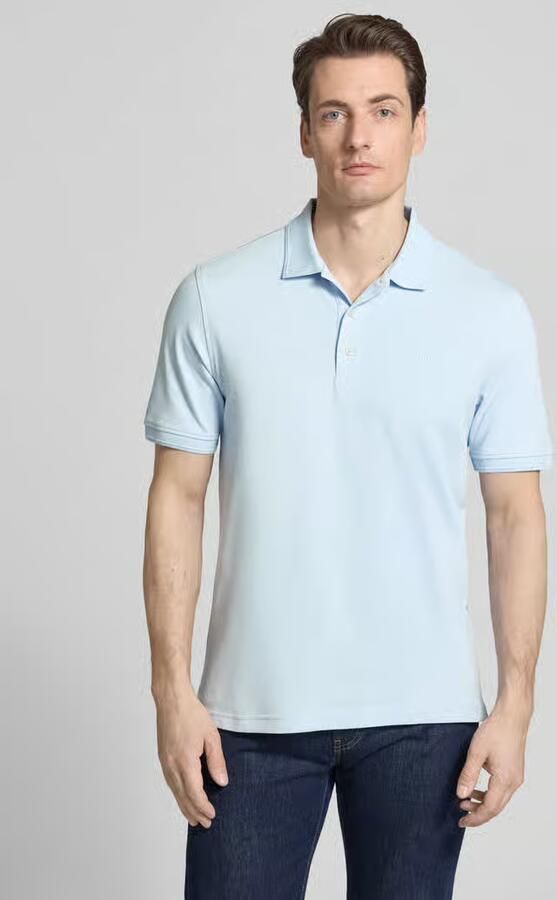 BRAX Regular fit poloshirt met labelprint model 'Pete' - Foto 4