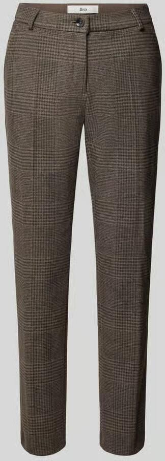 BRAX slim fit smalle broek met all-over motief model 'STYLE.MARON S' - Foto 1