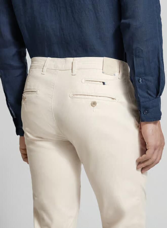 BRAX Slim fit stoffen broek met achterzakken Model 'Fabio'
