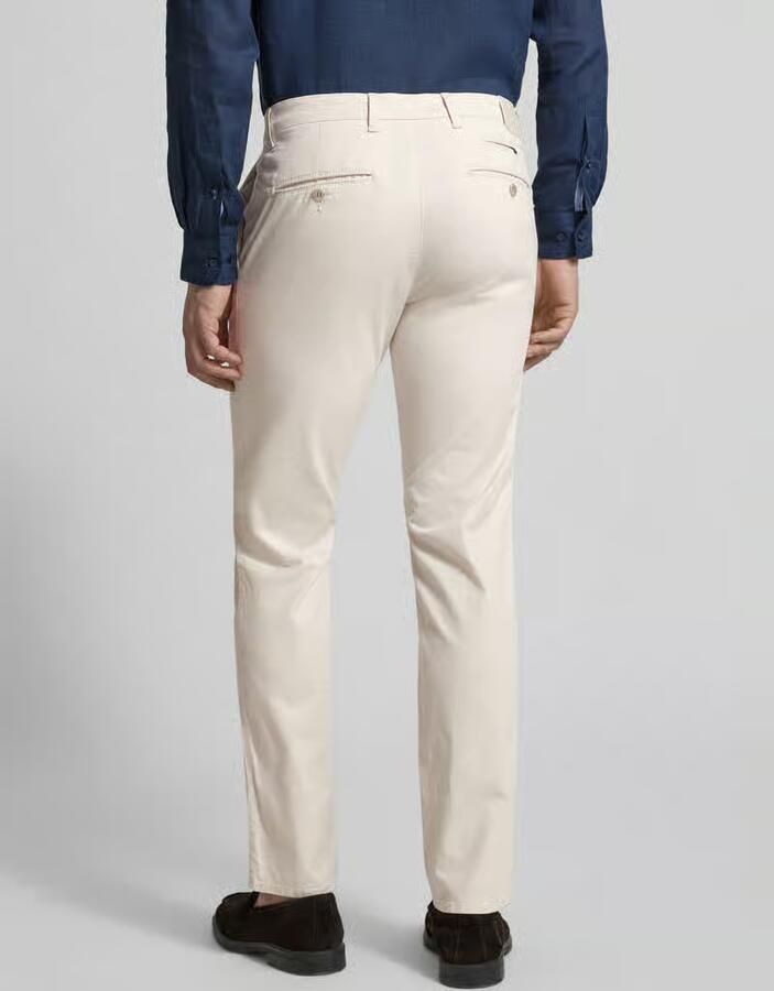 BRAX Slim fit stoffen broek met achterzakken Model 'Fabio'