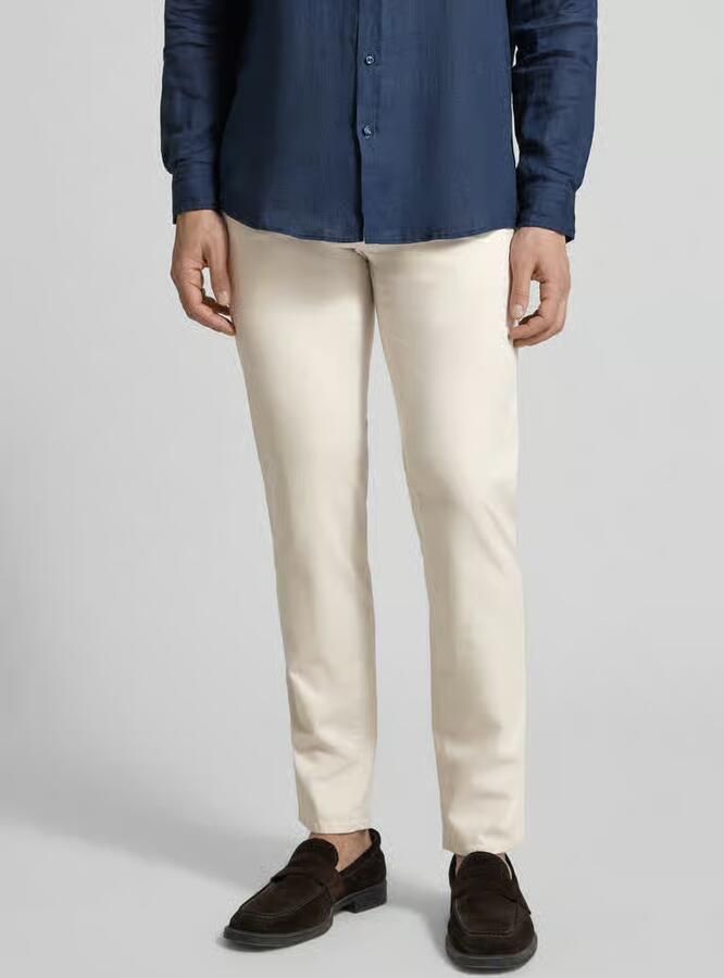 BRAX Slim fit stoffen broek met achterzakken Model 'Fabio' - Foto 2