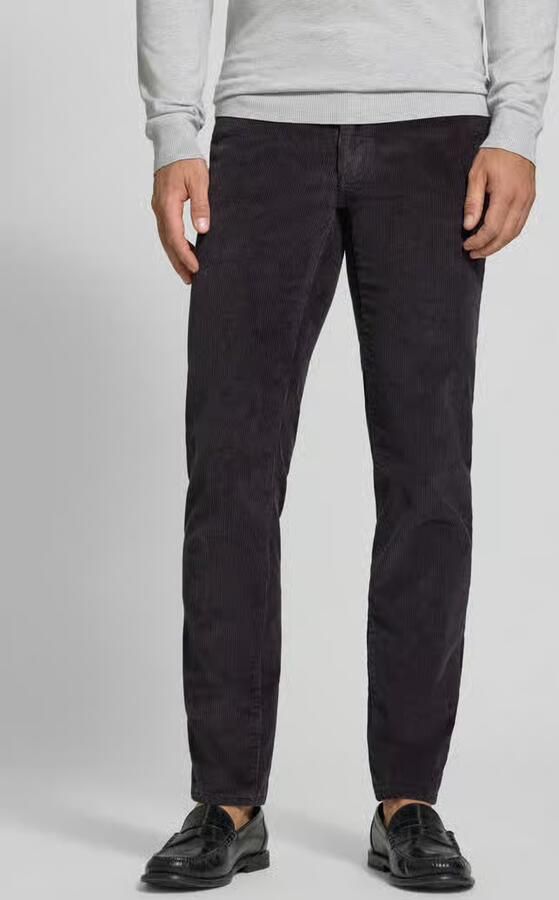 BRAX straight fit corduroy broek van katoenmix model 'Mythos Flex Cord' - Foto 2