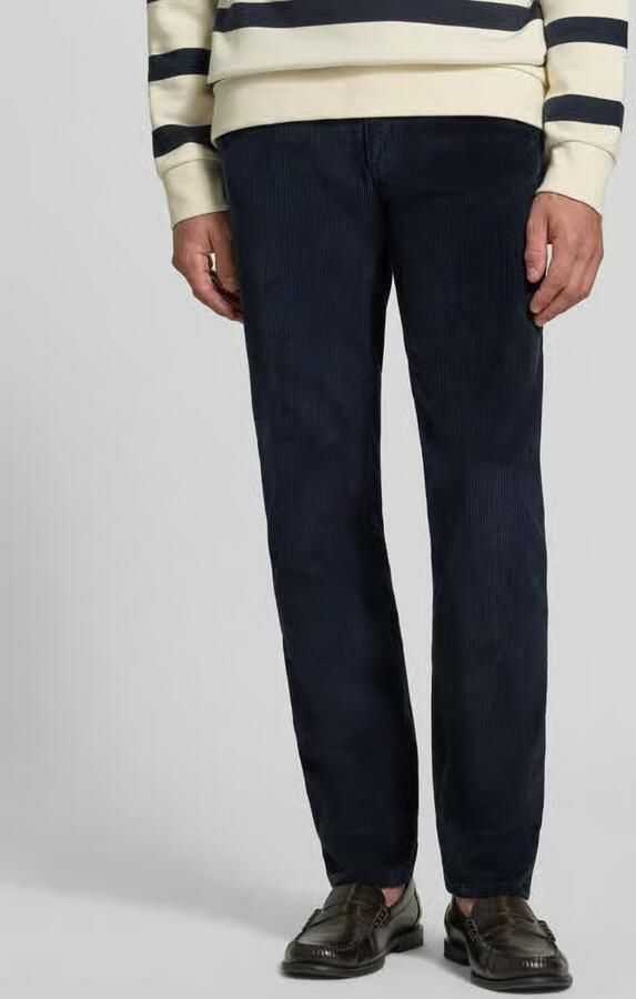 BRAX straight fit corduroy broek van katoenmix model 'Mythos Flex Cord' - Foto 3