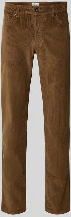 BRAX straight fit corduroy broek van katoenmix model 'Mythos Flex Cord'