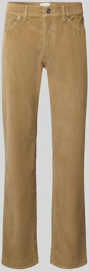 BRAX straight fit corduroy broek van katoenmix model 'Mythos Flex Cord'