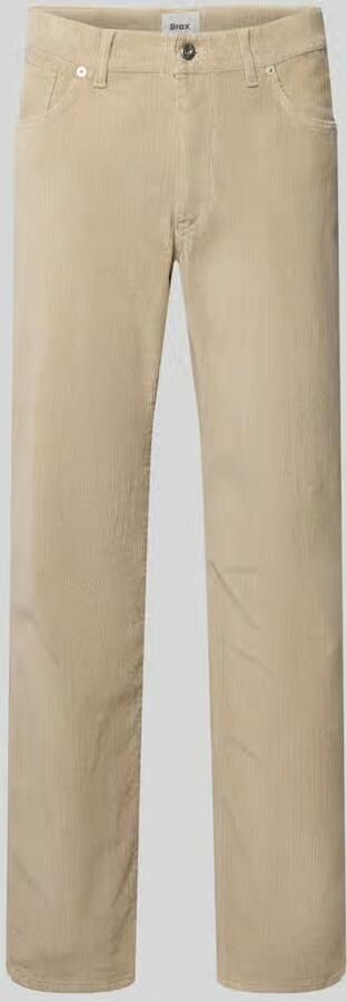 BRAX straight fit corduroy broek van katoenmix model 'Mythos Flex Cord'
