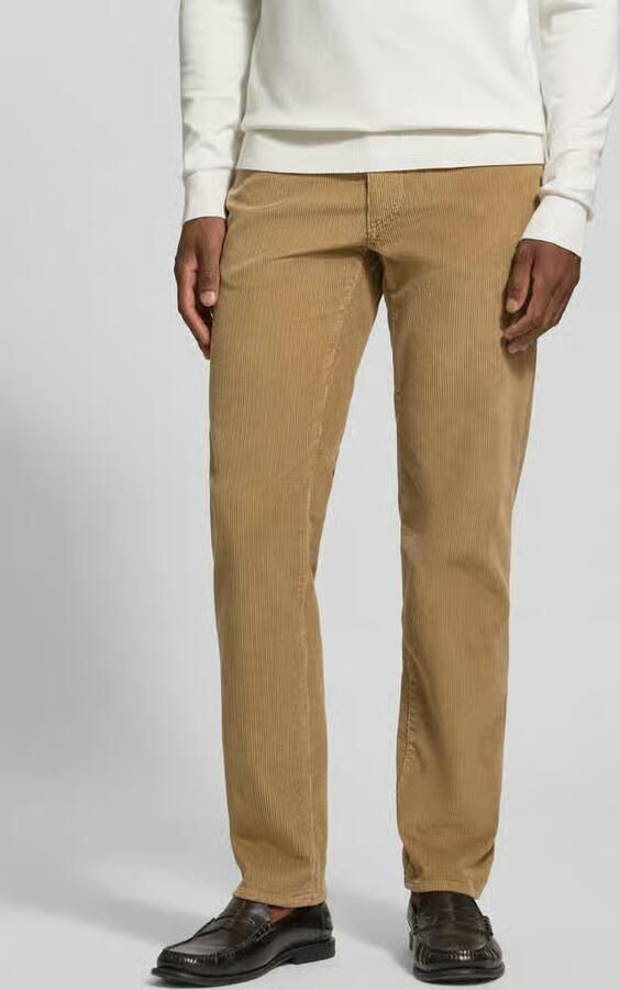 BRAX straight fit corduroy broek van katoenmix model 'Mythos Flex Cord' - Foto 2