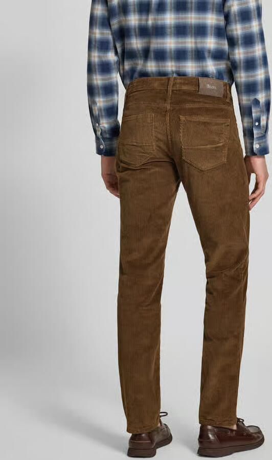 BRAX straight fit corduroy broek van katoenmix model 'Mythos Flex Cord' - Foto 3