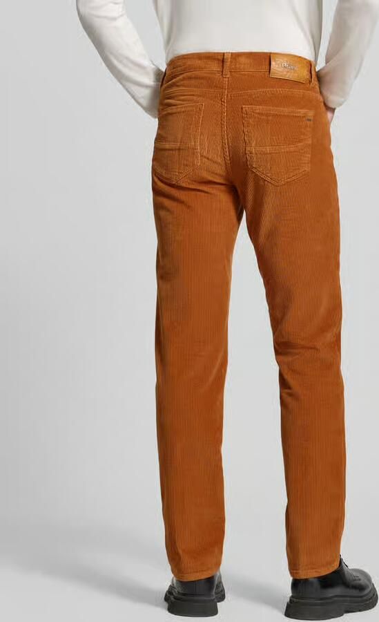 BRAX straight fit corduroy broek van katoenmix model 'Mythos Flex Cord' - Foto 2