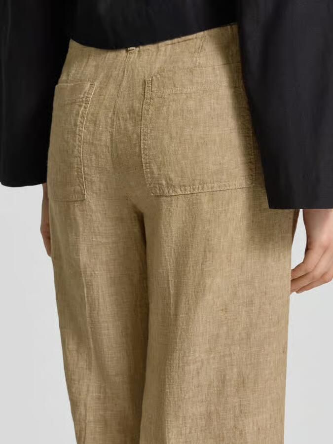 BRAX straight fit linnenbroek met elastische band