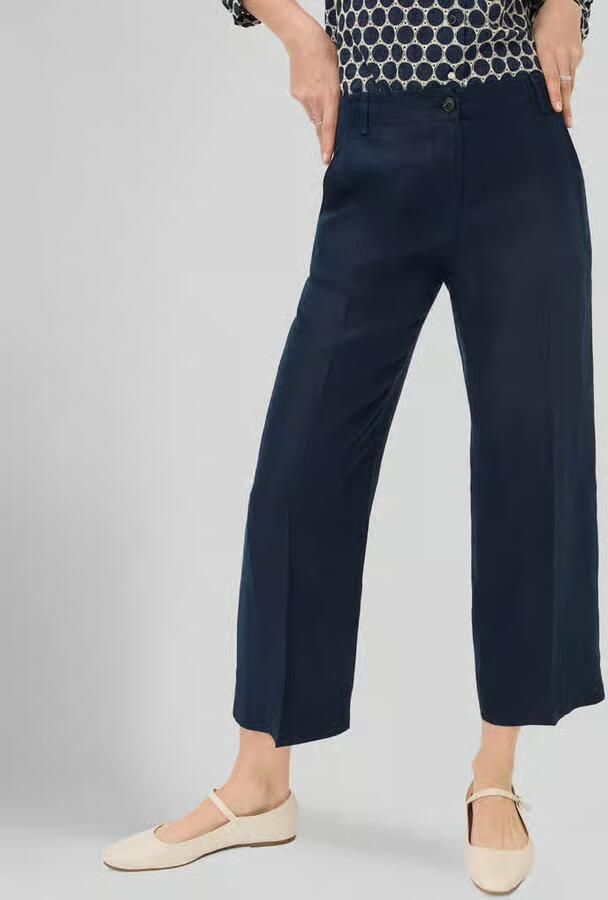 BRAX straight fit linnenbroek met elastische band - Foto 3