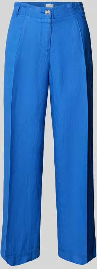 BRAX Straight leg linnen broek met verkort model