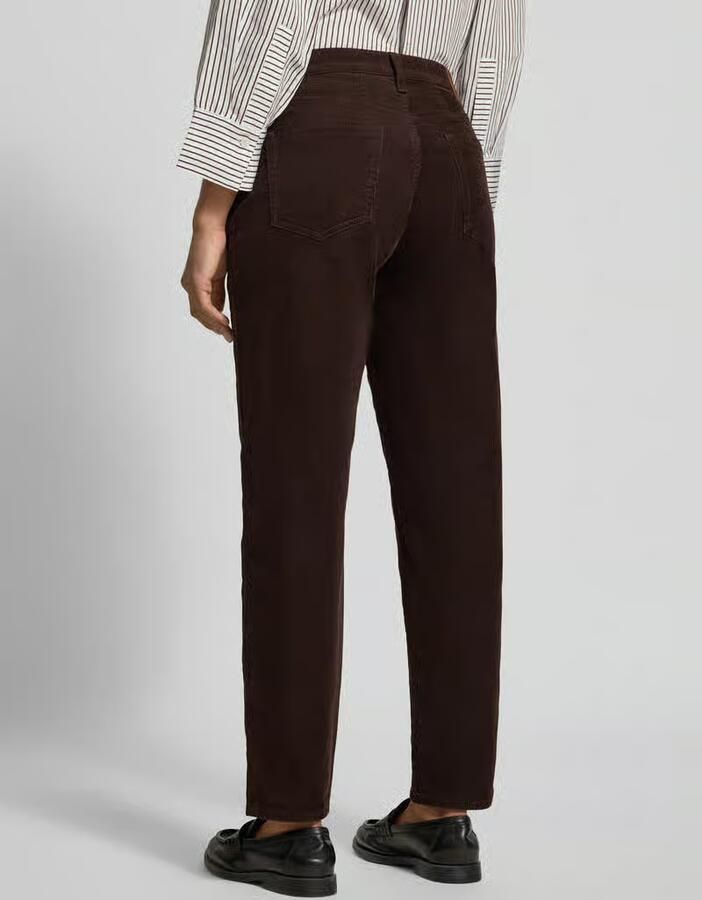 BRAX tapered fit corduroy broek van katoenmix model 'MILEY'