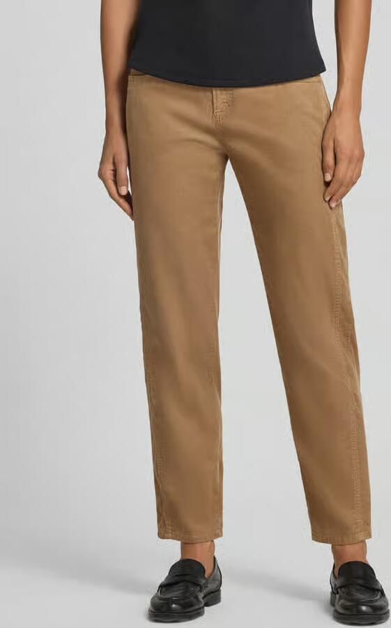 BRAX tapered fit corduroy broek van katoenmix model 'MILEY' - Foto 2