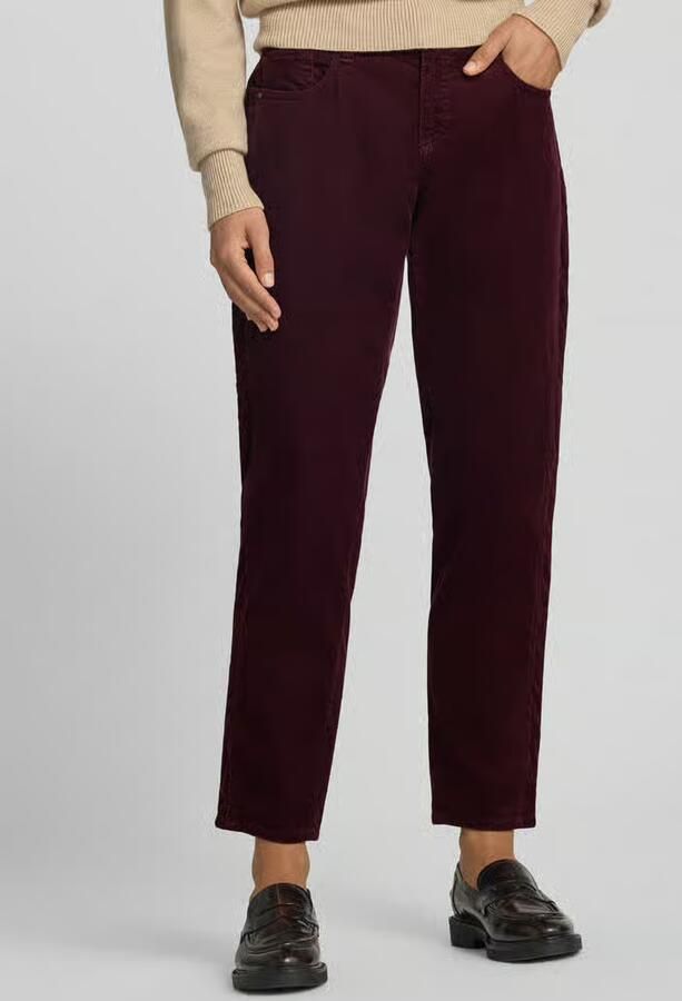 BRAX tapered fit corduroy broek van katoenmix model 'MILEY' - Foto 2