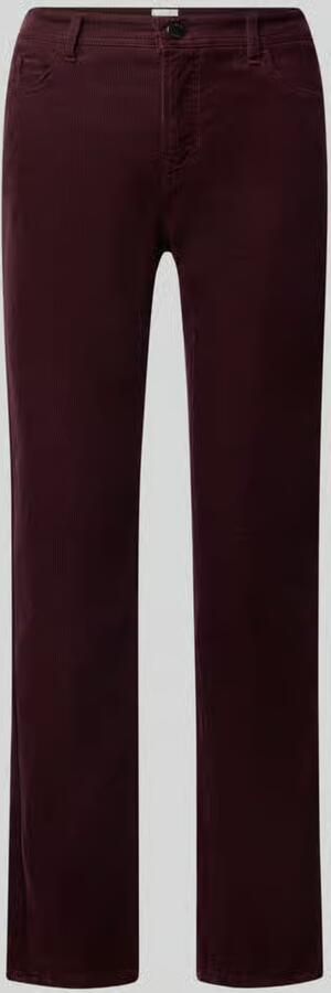 BRAX tapered fit corduroy broek van katoenmix model 'MILEY'