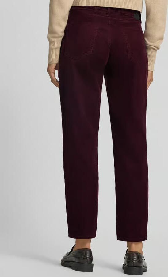 BRAX tapered fit corduroy broek van katoenmix model 'MILEY' - Foto 3