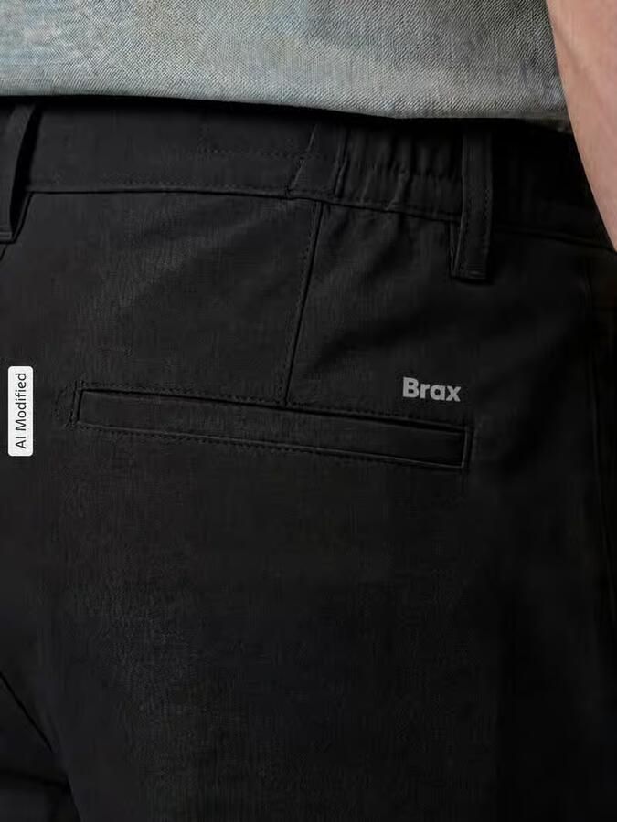 BRAX tapered fit stoffen broek met viscose model 'Phil' - Foto 2