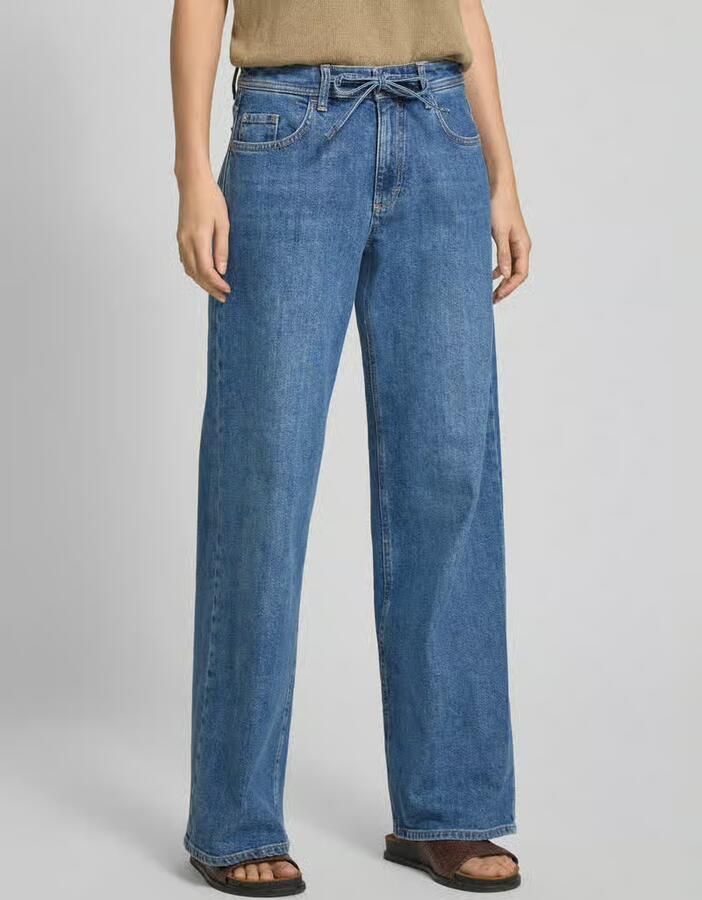 BRAX Wide fit jeans met strikceintuur model 'MORGAN' - Foto 2