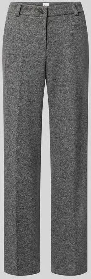 BRAX Wide leg broek met wol model 'MAINE'