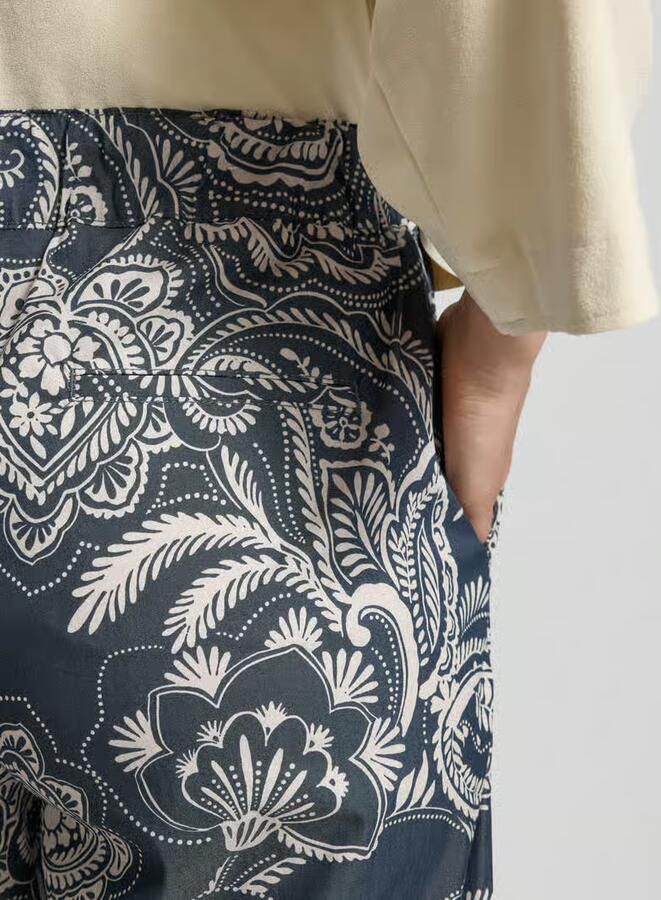 BRAX Wide leg broek van katoenmix model 'MAINE S'