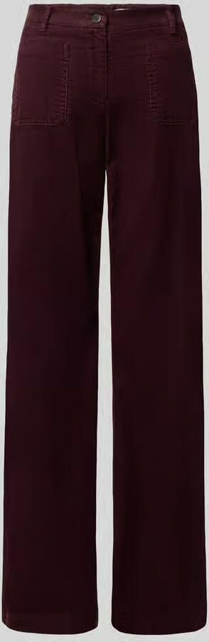 BRAX Wide leg corduroy broek van katoenmix model 'MAINE' - Foto 3