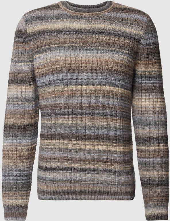 BRAX Gebreide pullover met streepmotief model 'RICK'