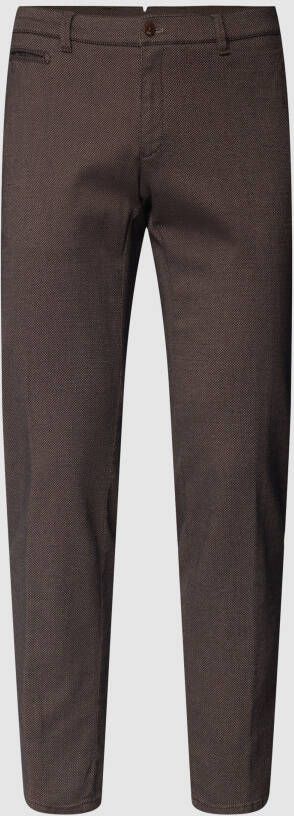 BRAX Regular fit broek met structuurmotief model 'Fabio'