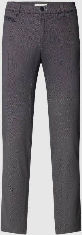 BRAX Regular fit broek met structuurmotief model 'Fabio'