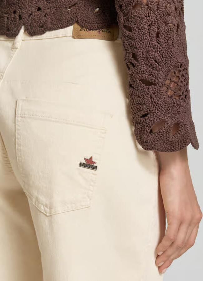 Buena Vista barrel fit jeans met bindriem