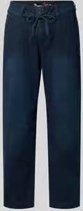 Buena Vista Barrel fit jeans met franjes en vetersluiting