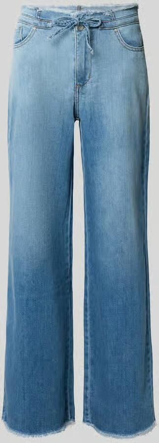 Buena Vista Barrel fit jeans met franjes en vetersluiting - Foto 2