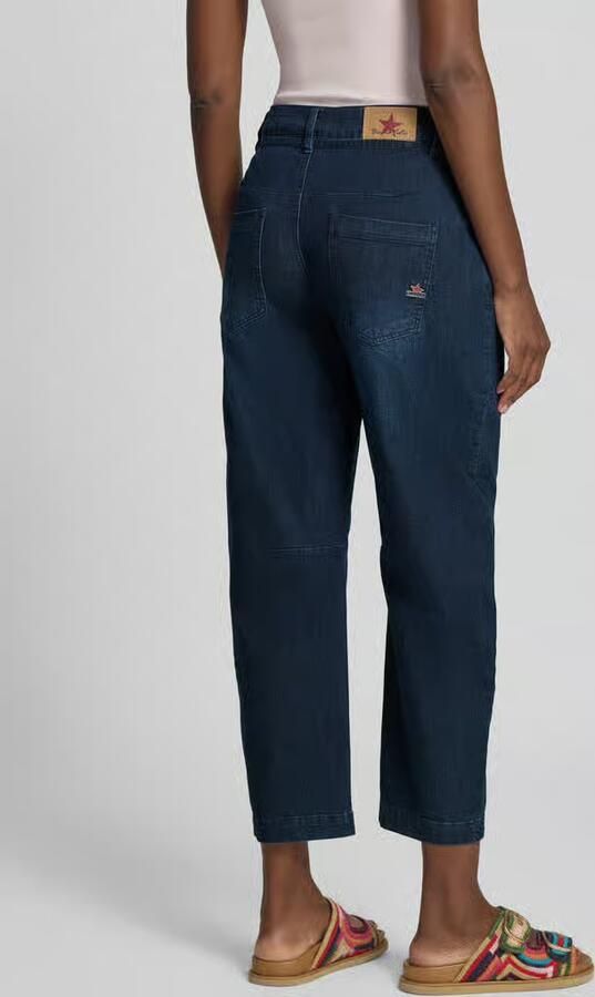 Buena Vista Barrel fit jeans met franjes en vetersluiting - Foto 3